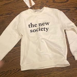 The new society sweatshirt size 8 NWT